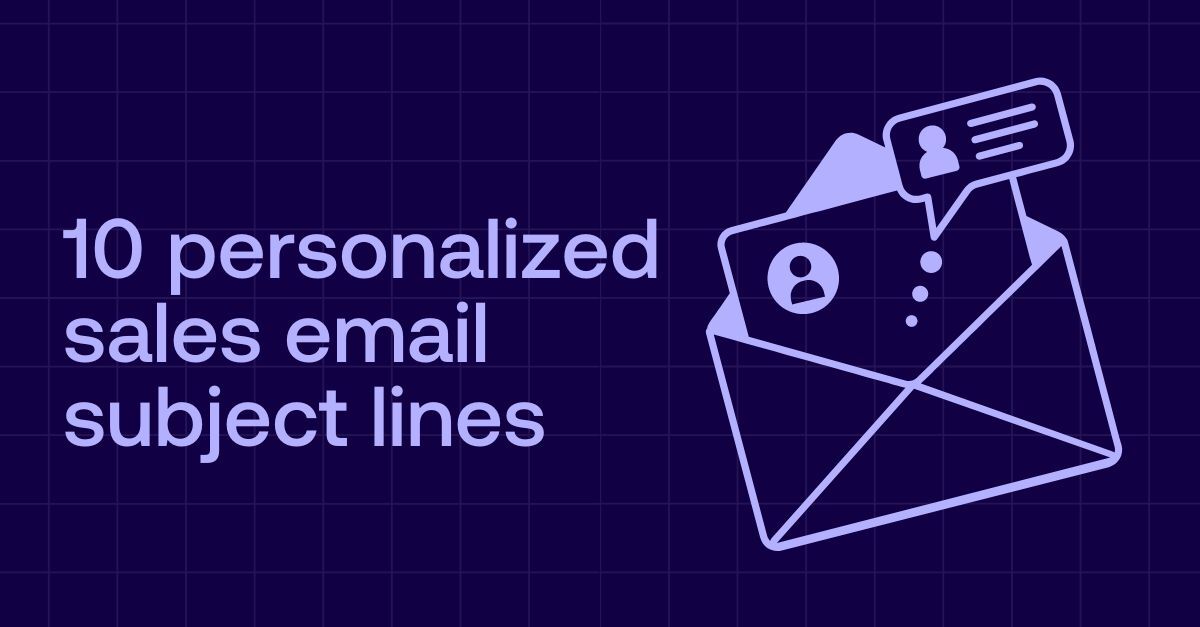10 Personalized sales email subject lines