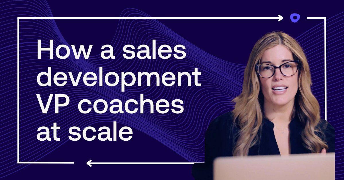How a Business Development VP coaches at scale with Outreach