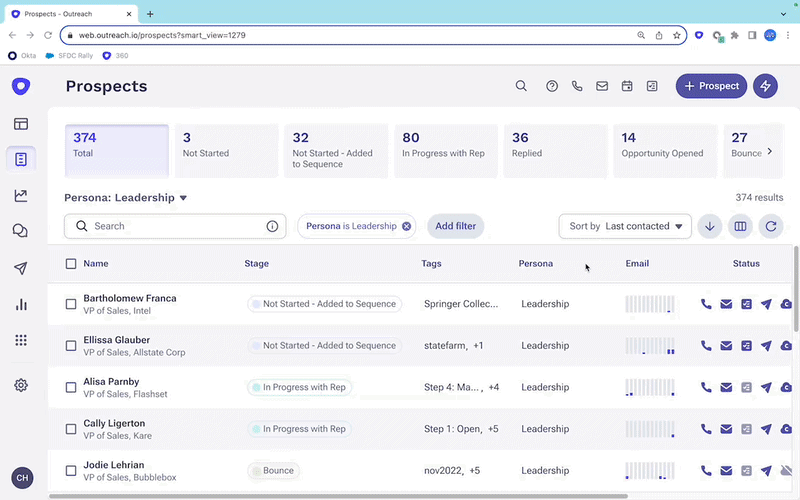 Use persona sequences
