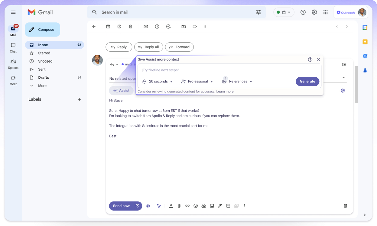 Revolutionize sales productivity with Smart Email Assist