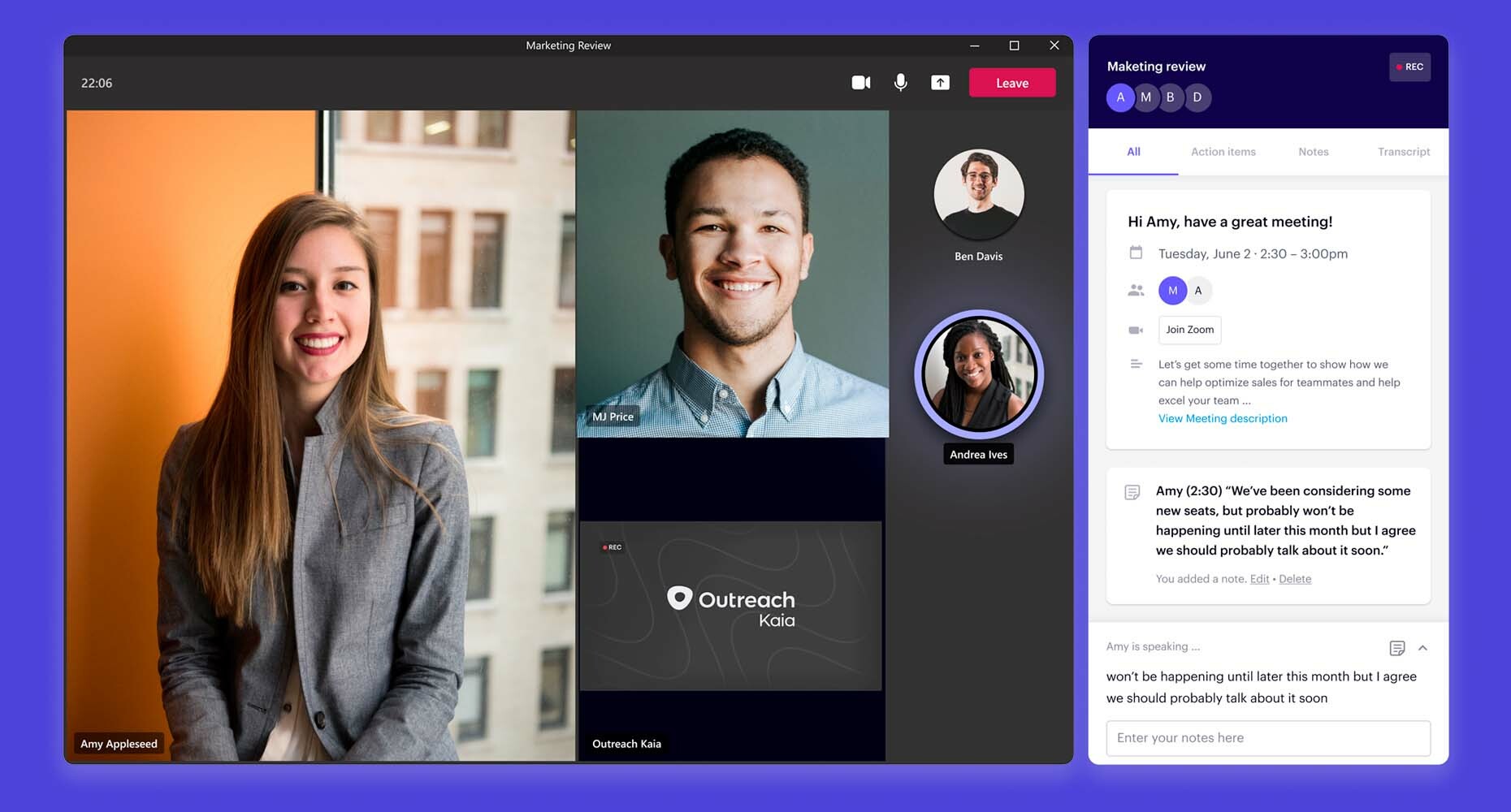 Introducing Kaia for Microsoft Teams, plus new governance capabilities