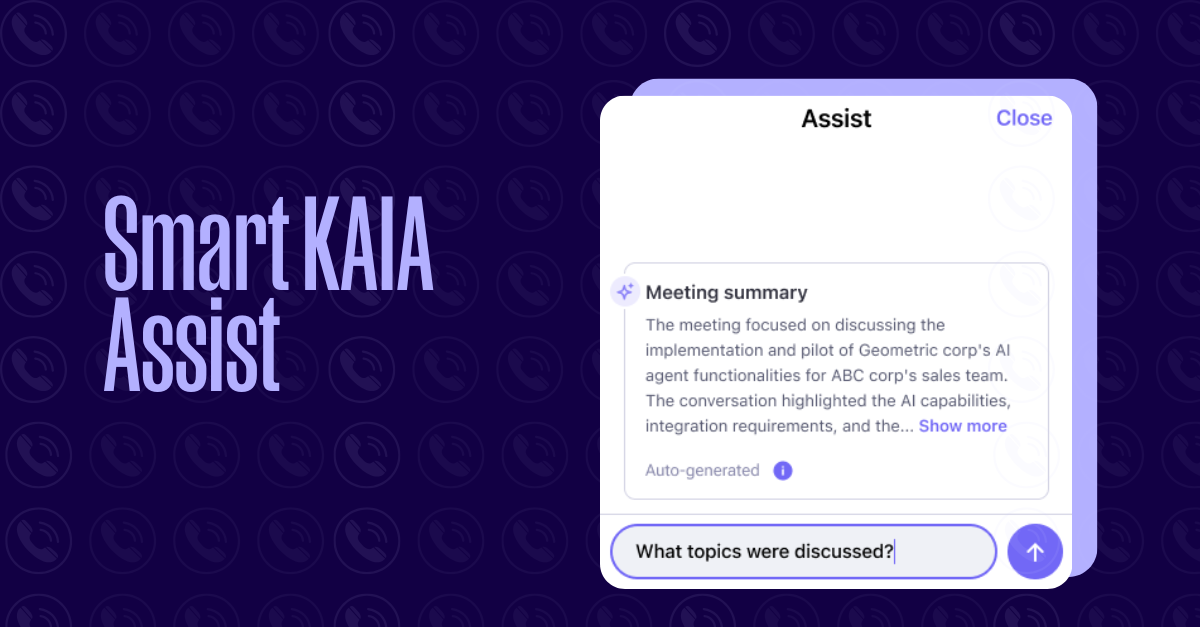 Smart kaia assist