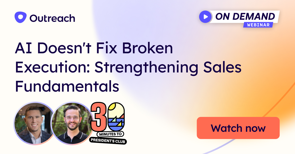 AI Doesn't Fix Broken Execution: Strengthening Sales Fundamentals