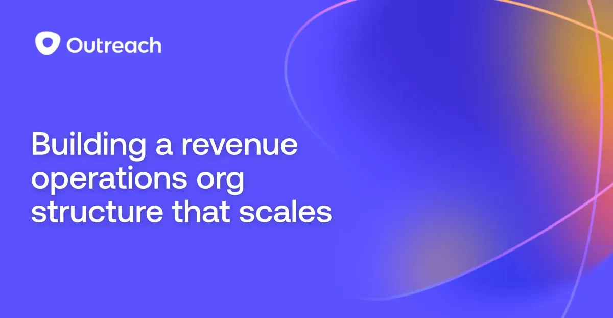 Building a revenue operations org structure that scales