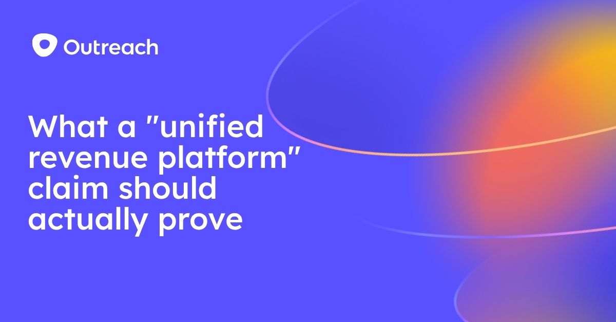 What a "unified revenue platform" claim should actually prove