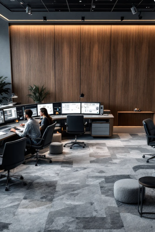 image of team members analyzing garment care strategies