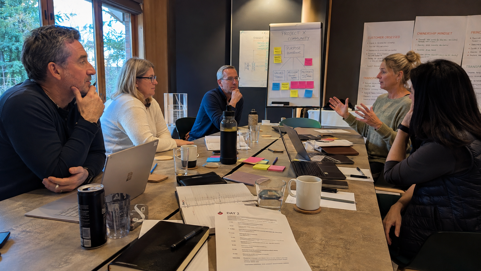 Leadership team in a planning meeting