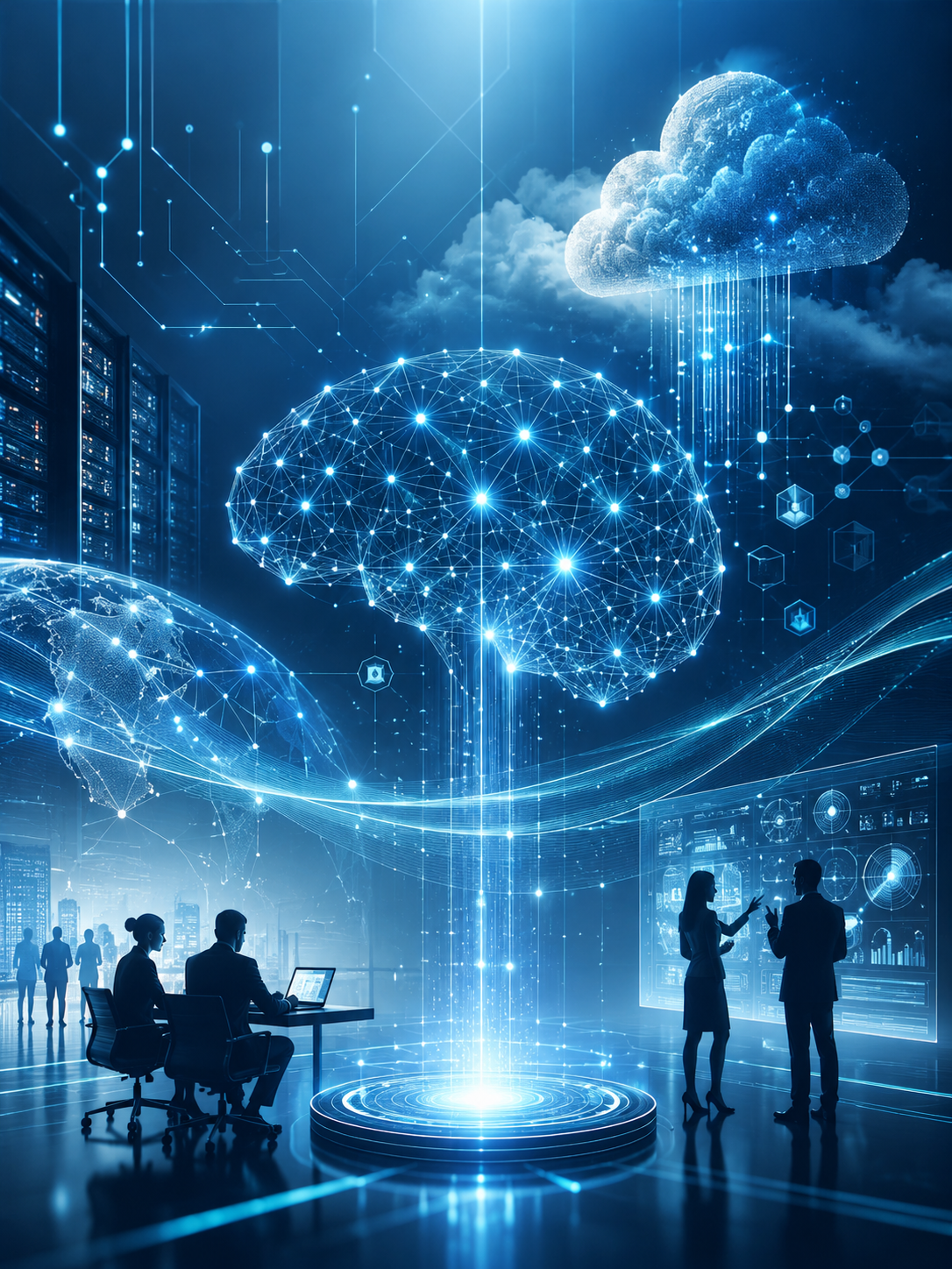 AI network nodes for positioning strategy