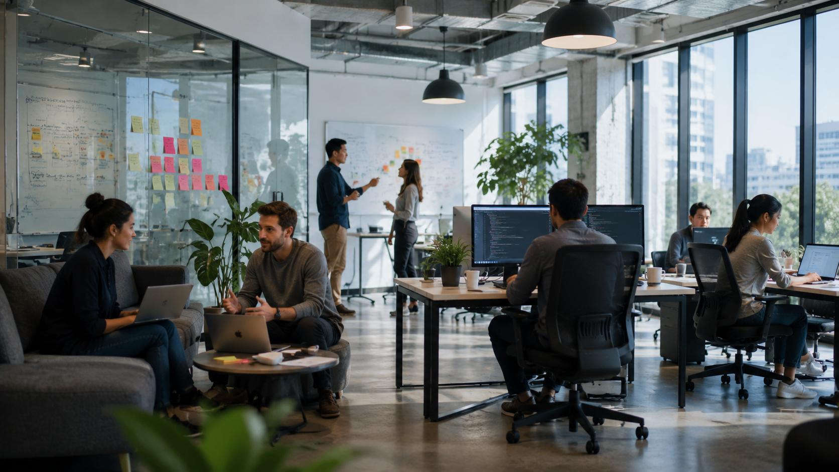 Startup team planning growth strategy