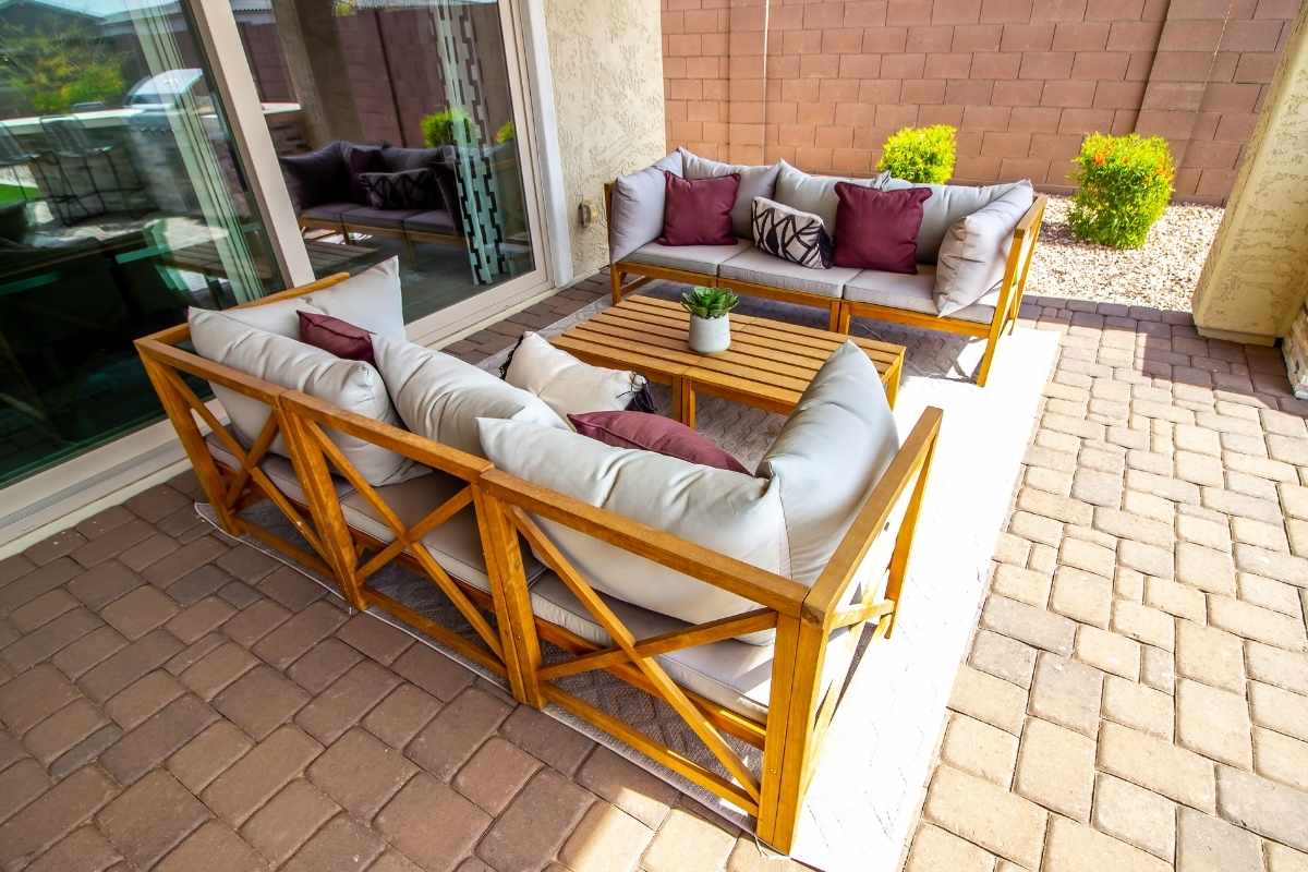 Outdoor seating area