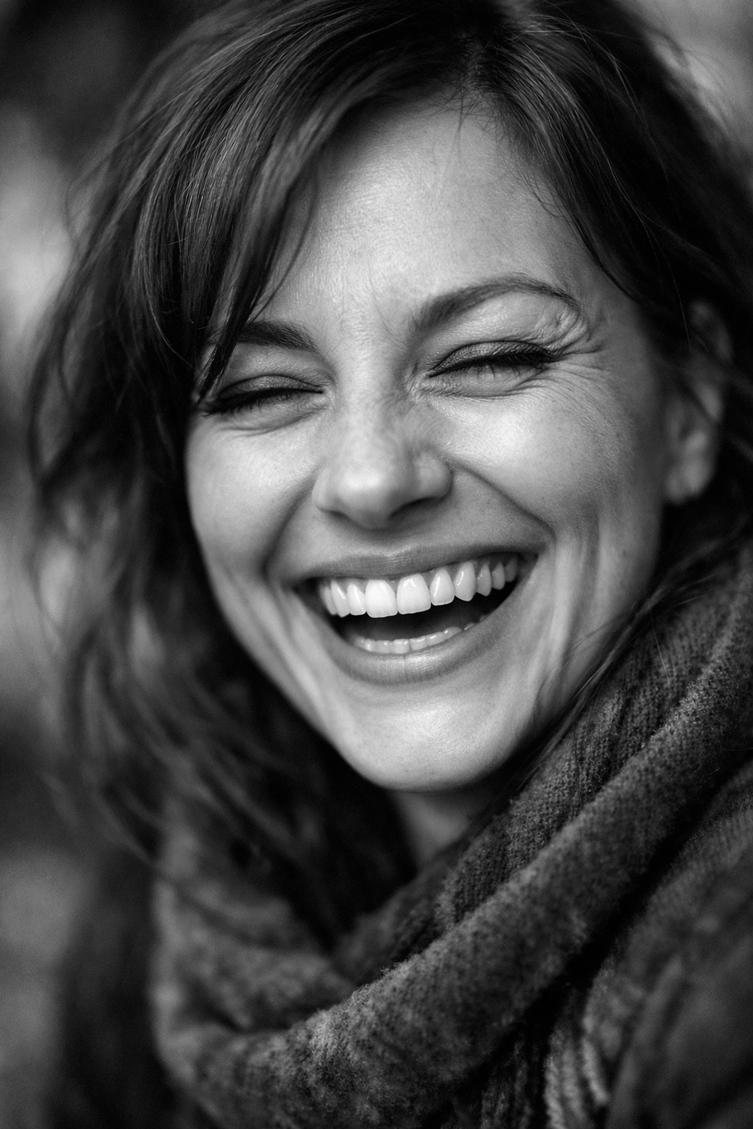 Authentic human expression showing genuine connection in podcast content creation