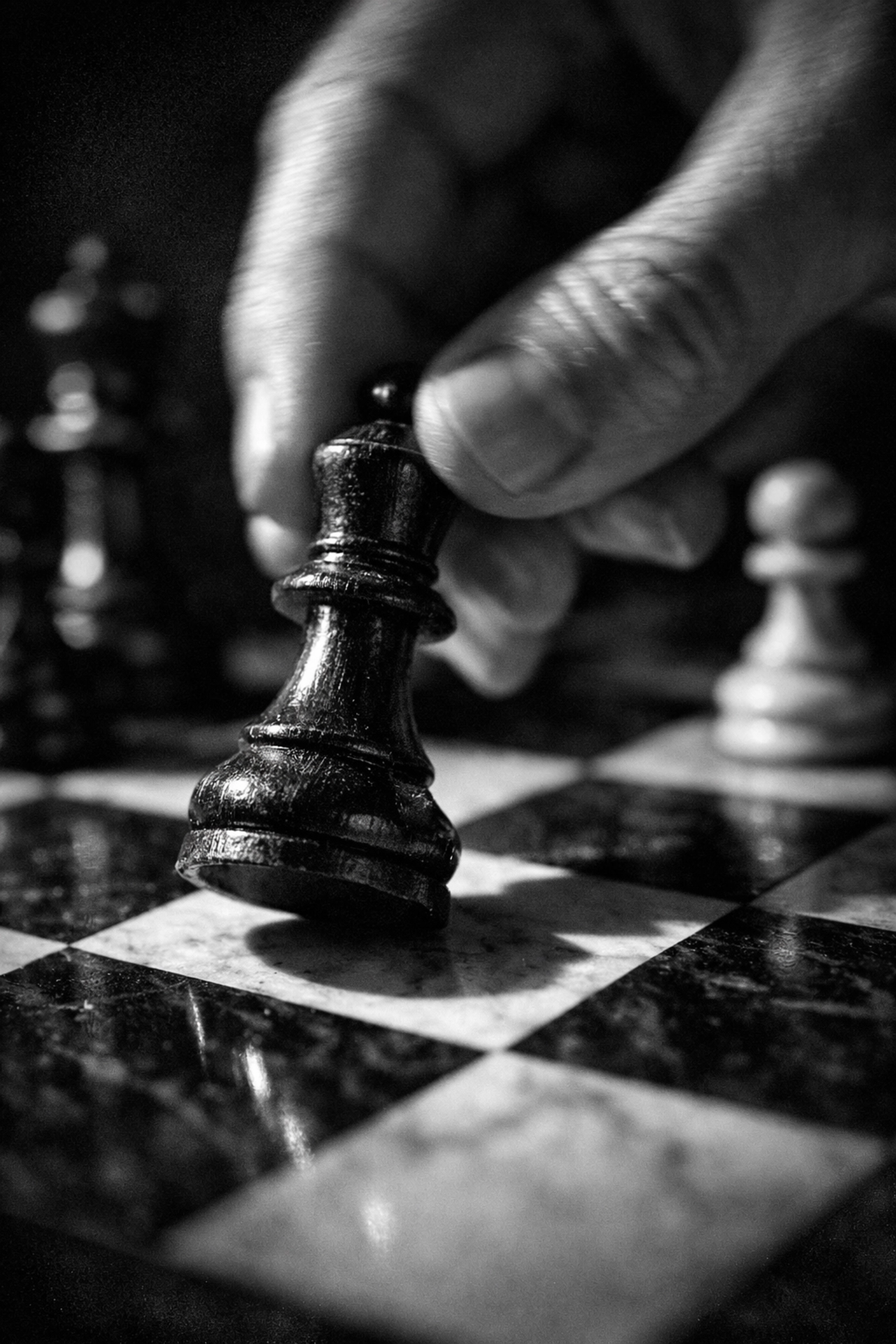 Strategic chess move symbolizing professional marketing ROI calculations and business growth.