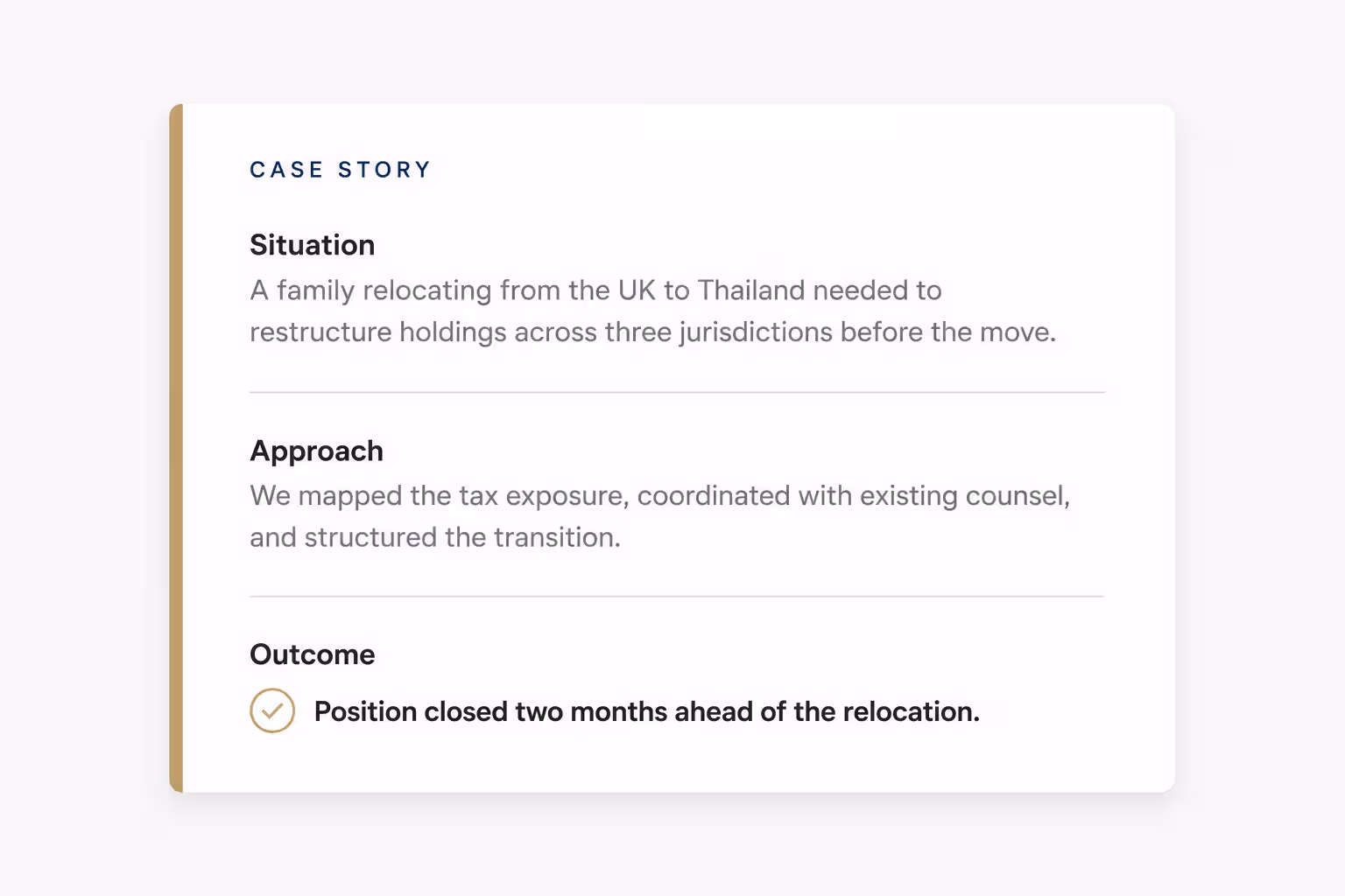 superpresence advisory website anonymised case story example
