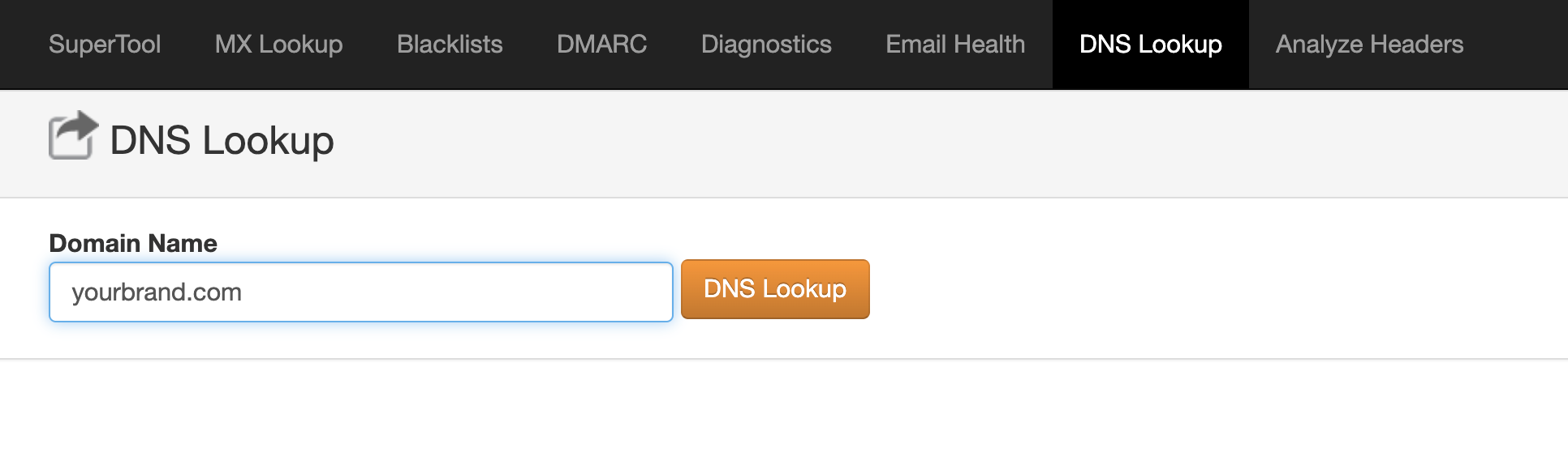 mx toolbox dns lookup