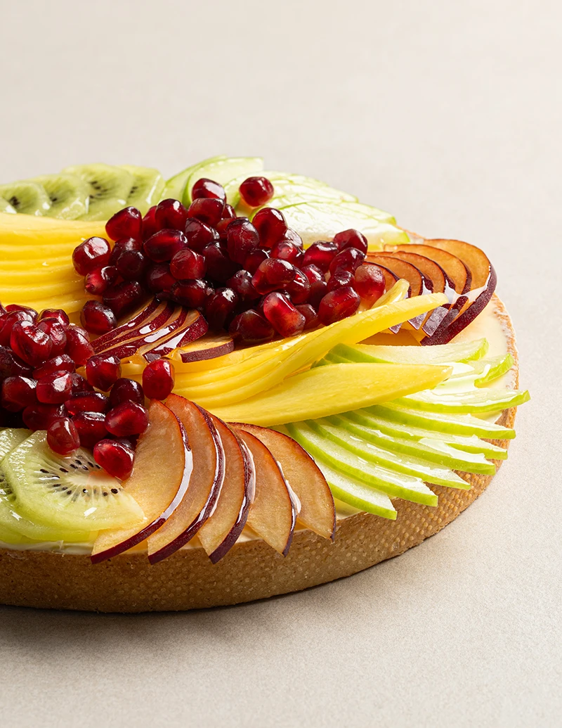 Fruit Tart cake detail close up