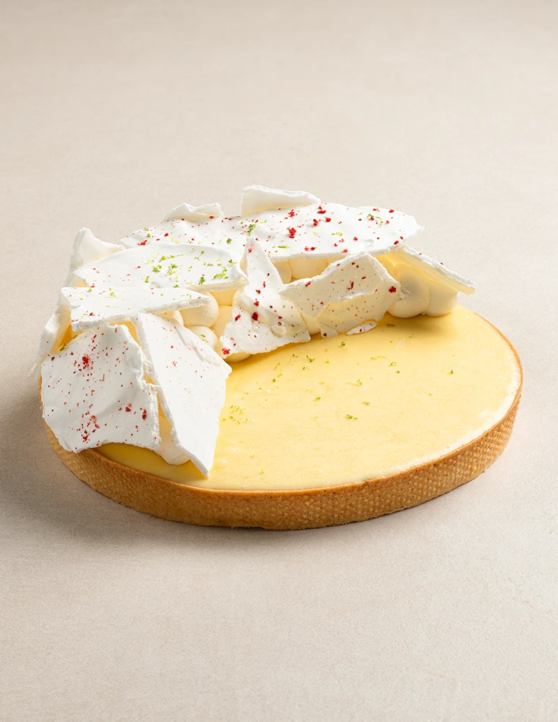 Lemon Strawberry Tart cake full view