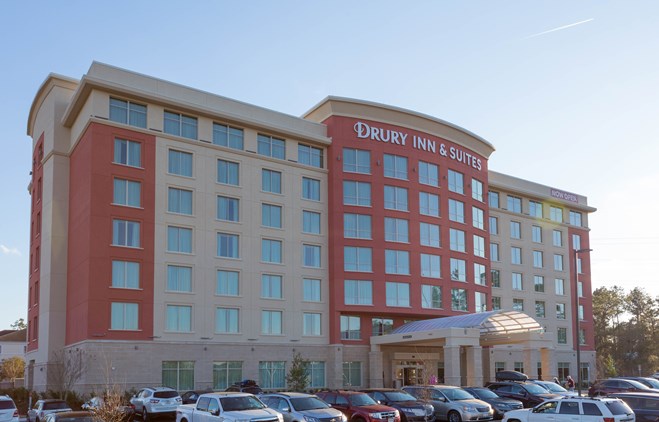 Full building view of Drury Inn Suits