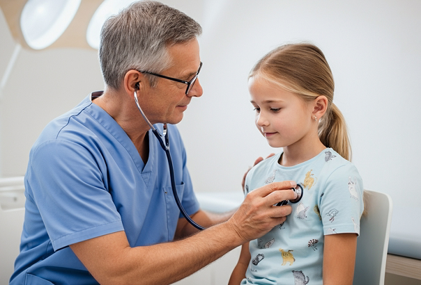 Doctor Examining Child