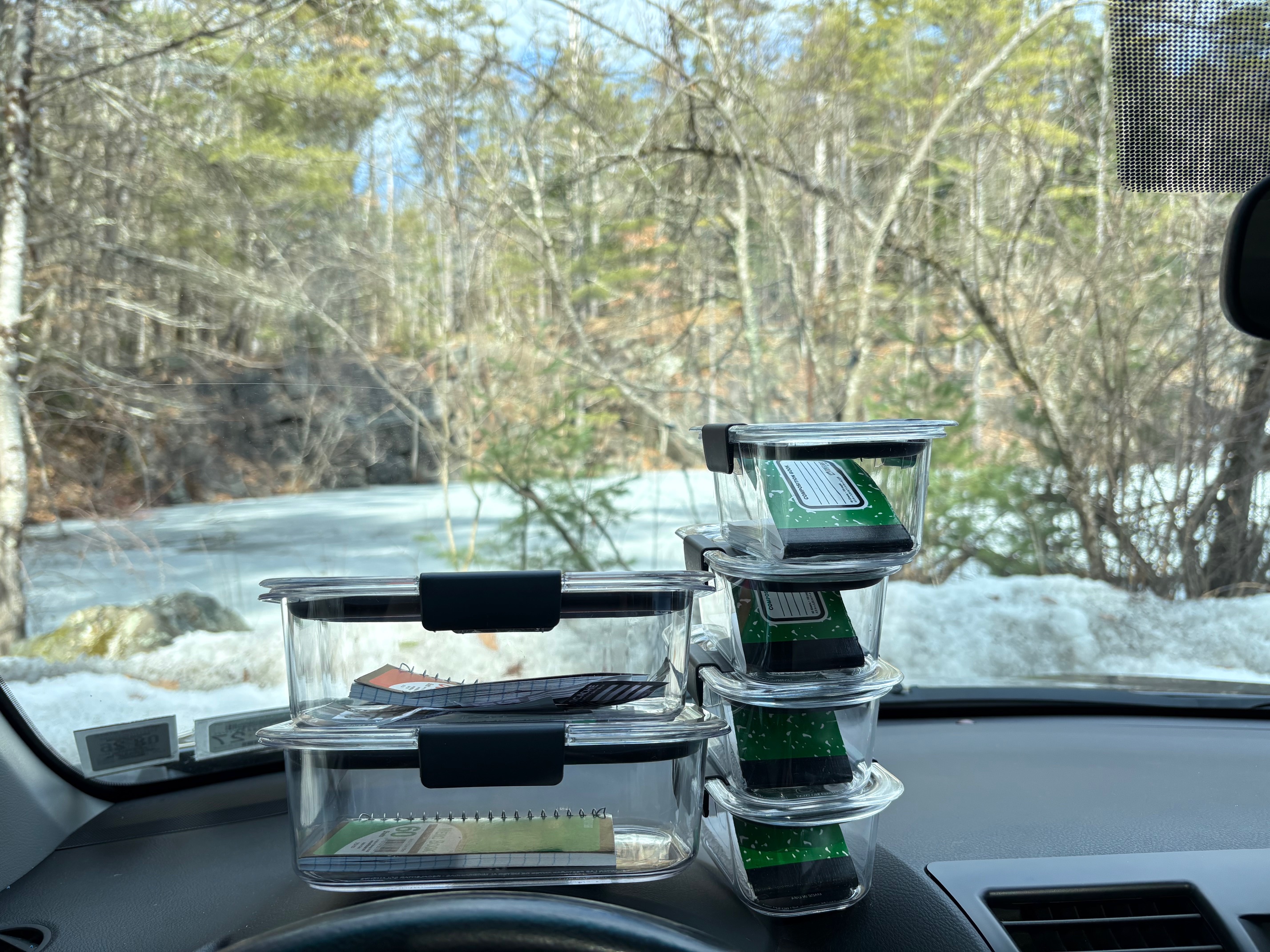 image of gps device in truck cab