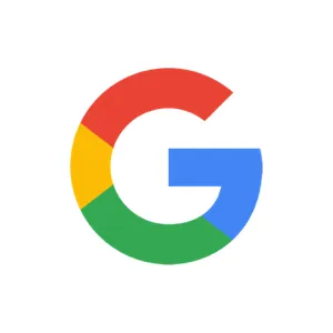 Google logo with a capital G in red, yellow, green, and blue colors.