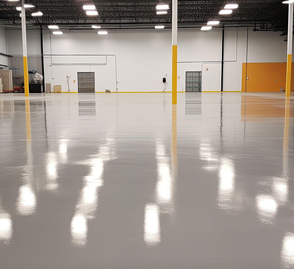Solid Color Epoxy Floors in Muskegon | Gordon Painting