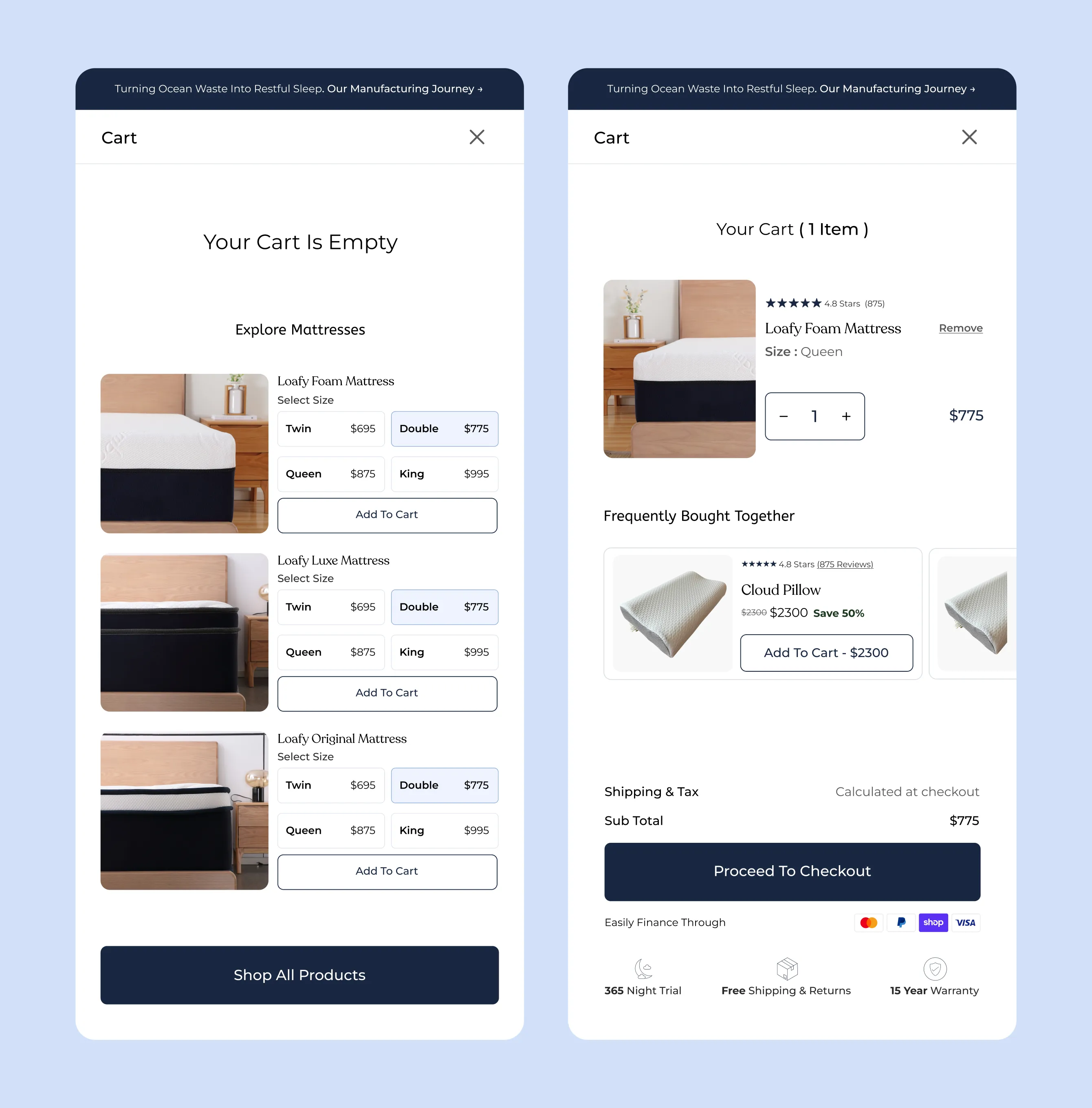 Four steps to quality new floors: order free samples, measure up your home, place your order, and install using an interactive installer map, with buttons to get an instant quote or call.