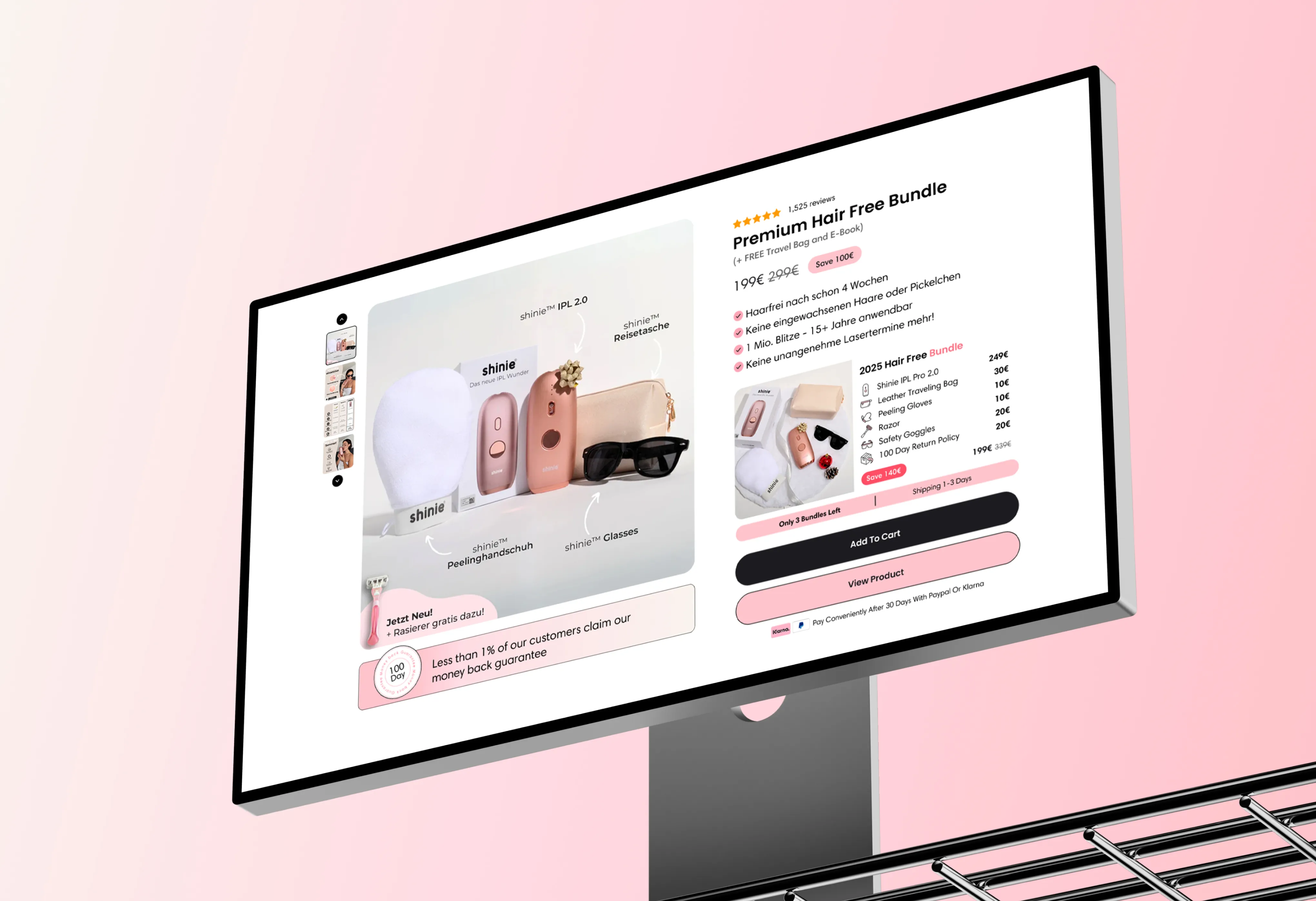 Shopping cart interface showing no items with message: You’re $59.95 away from FREE shipping, offering free shipping, free penetrate mask, and free glow deodorant.