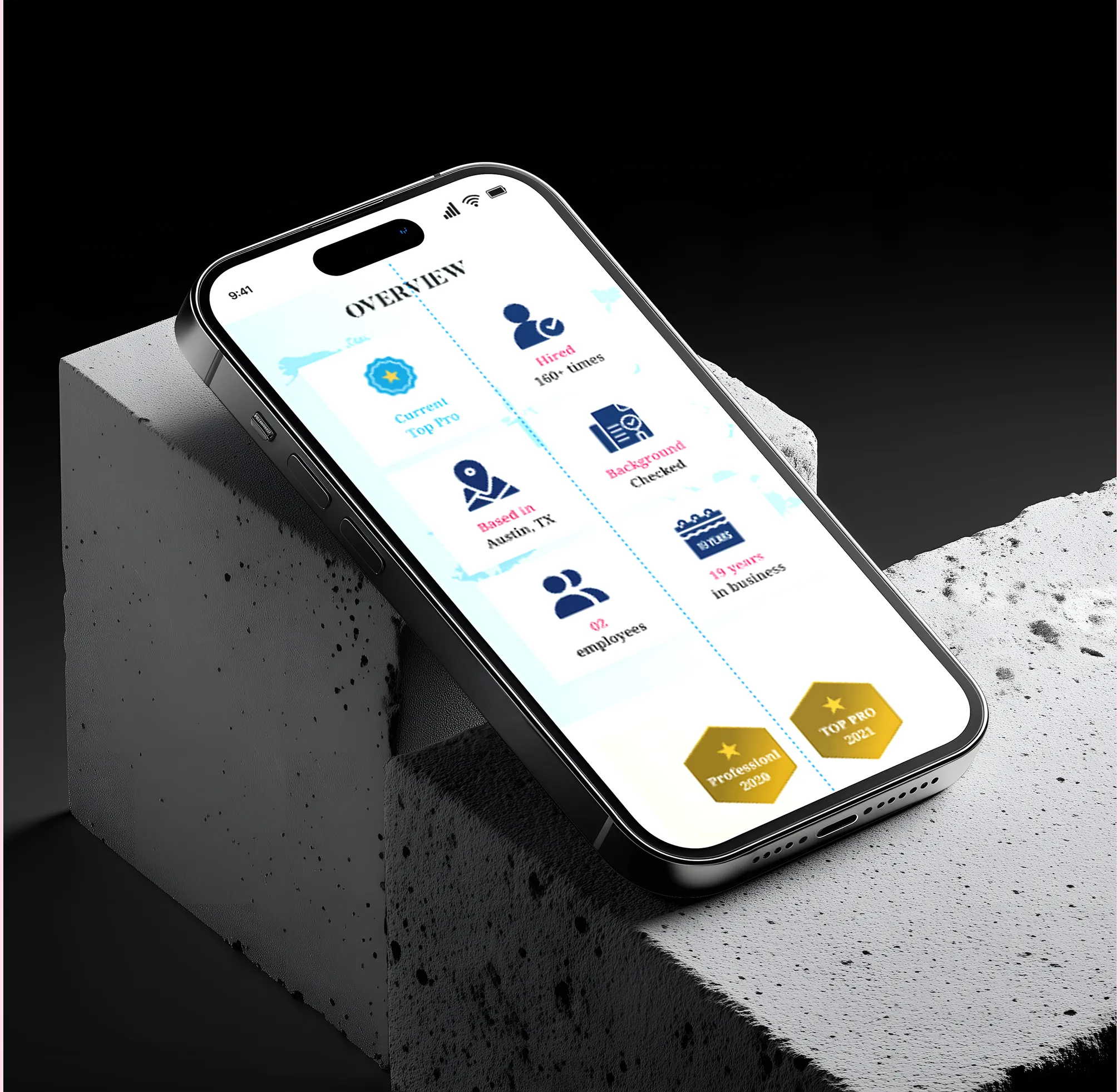 Support options display with icons and descriptions for Free Consultation, Get Measurements, Receive Quote, and Schedule Installation, plus a call button with phone number.