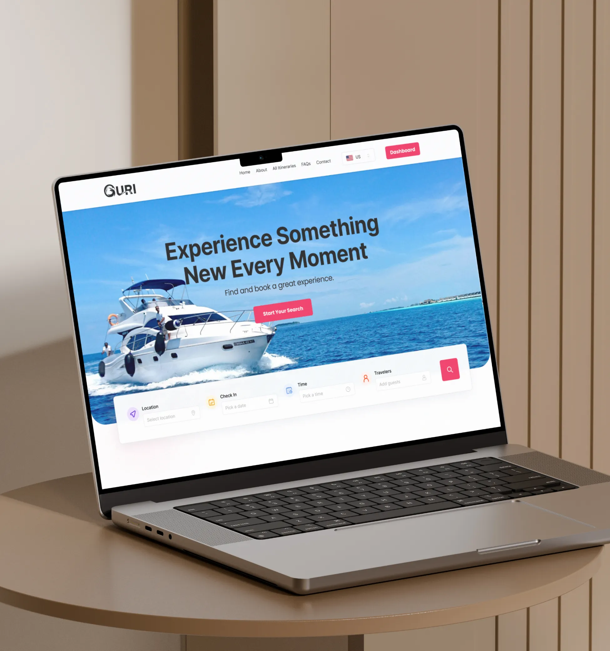 Sugar Baby Skincare website redesign shown on a laptop