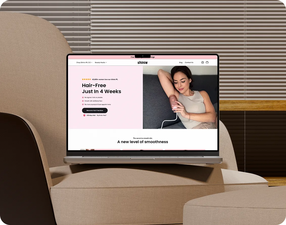 Silver laptop displaying an educational dashboard with user progress and subscription details on a beige cushioned chair.
