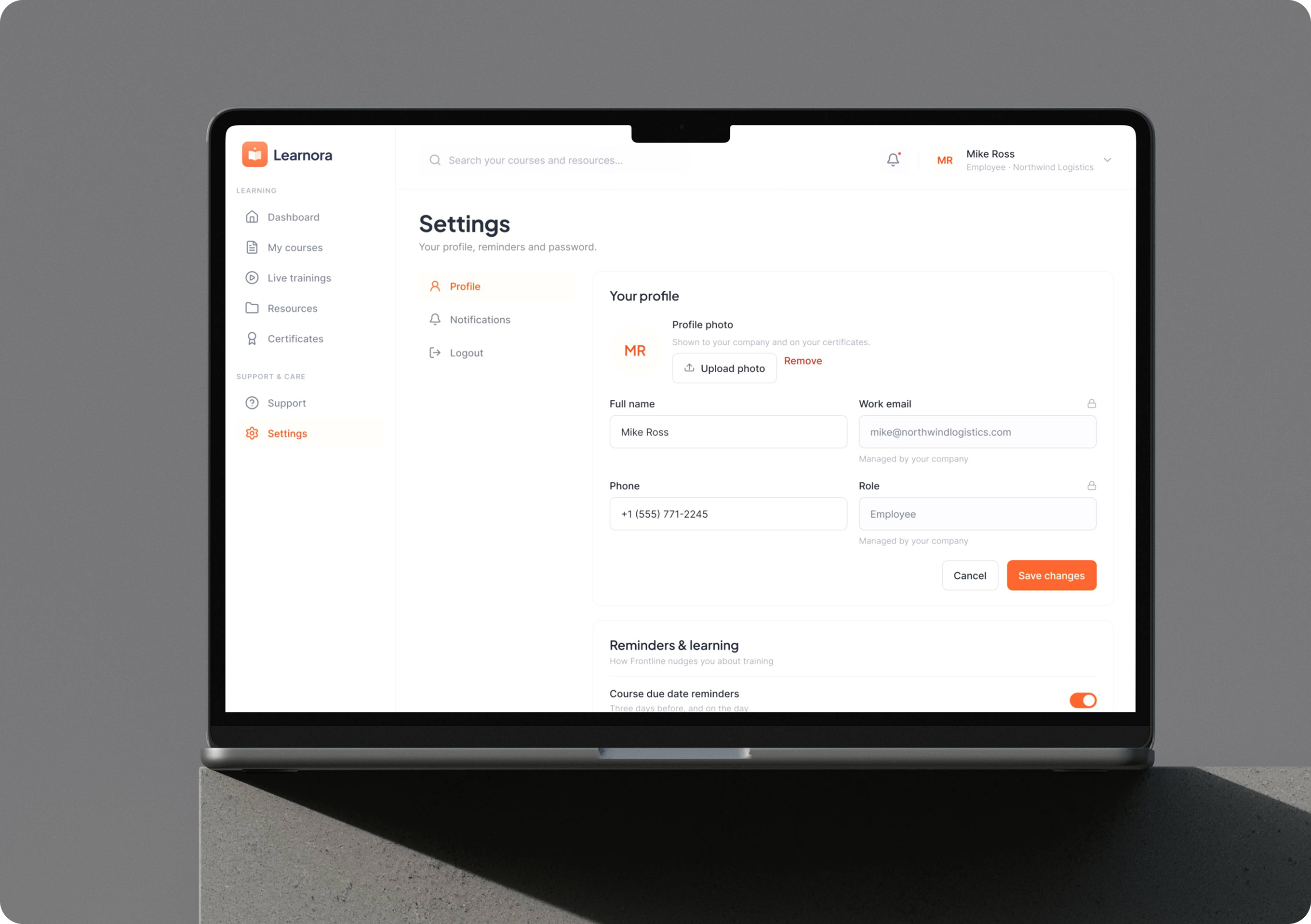 SkillBuild landing page design with the Keep Every Engineer Certified hero, the compliance problem, a three-step solution, proof in numbers, testimonials, FAQs and a book a demo call to action.