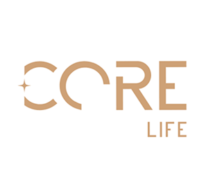 Core Life company logo with stylized text and a star element.