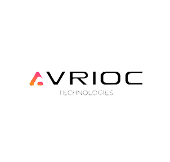 Avrioc Technologies logo featuring stylized A with gradient orange and pink colors.