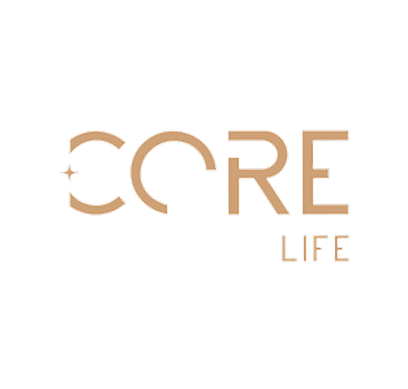 Logo displaying the text 'CORE LIFE' in stylized uppercase letters with a small star inside the letter C.