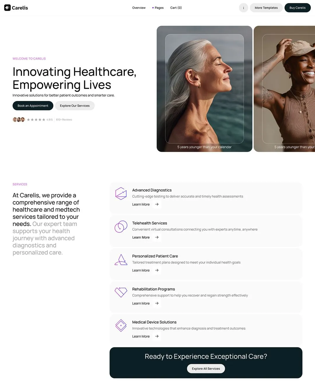 Healthcare and medtech Webflow Template