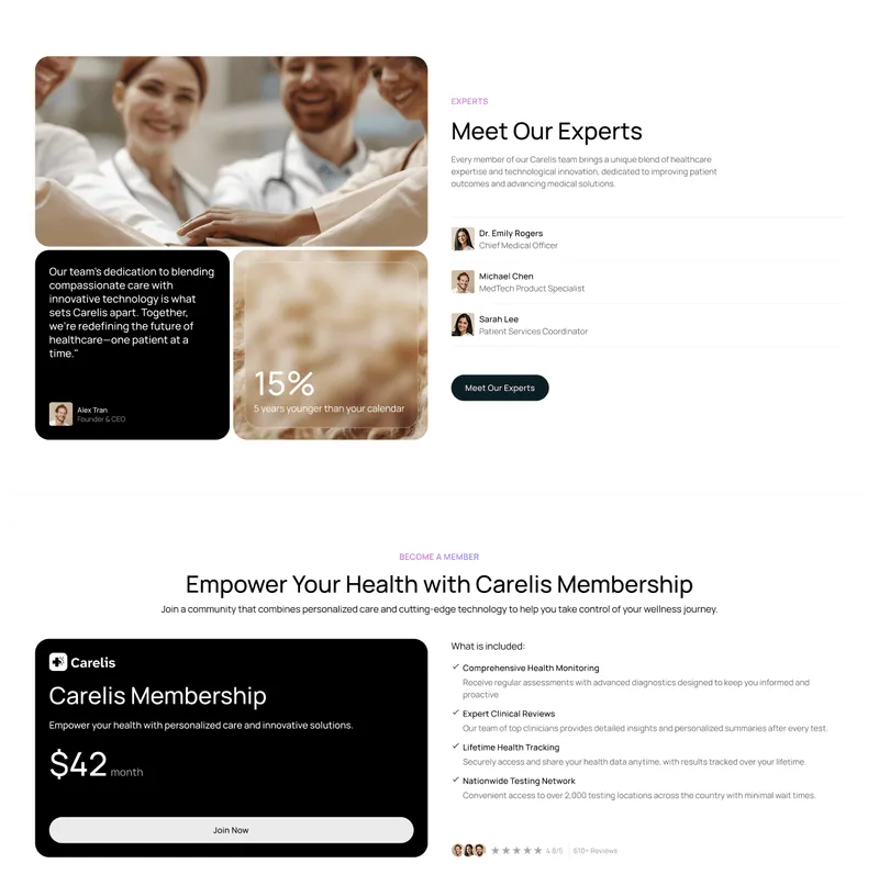 Healthcare and medtech Webflow Template