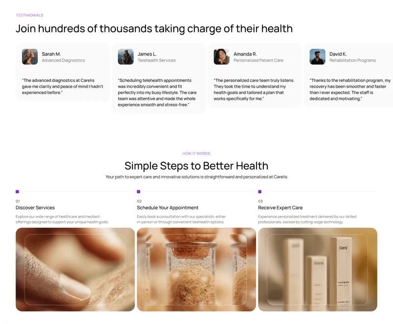 Healthcare and medtech Webflow Template