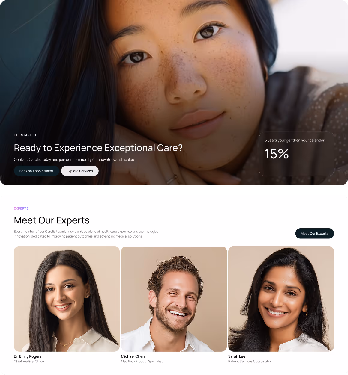Healthcare and medtech Webflow Template