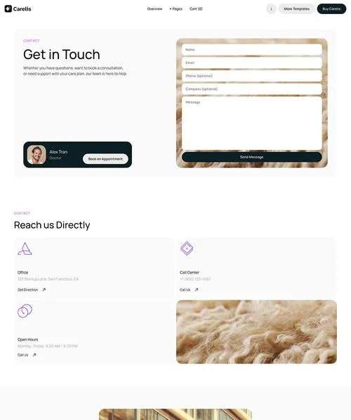 Healthcare and medtech Webflow Template