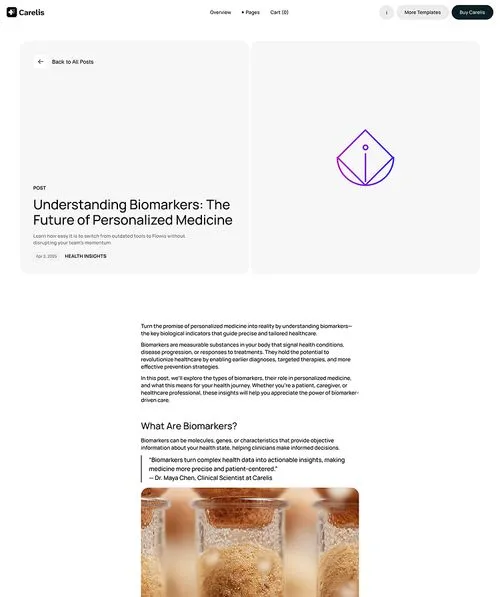 Healthcare and medtech Webflow Template