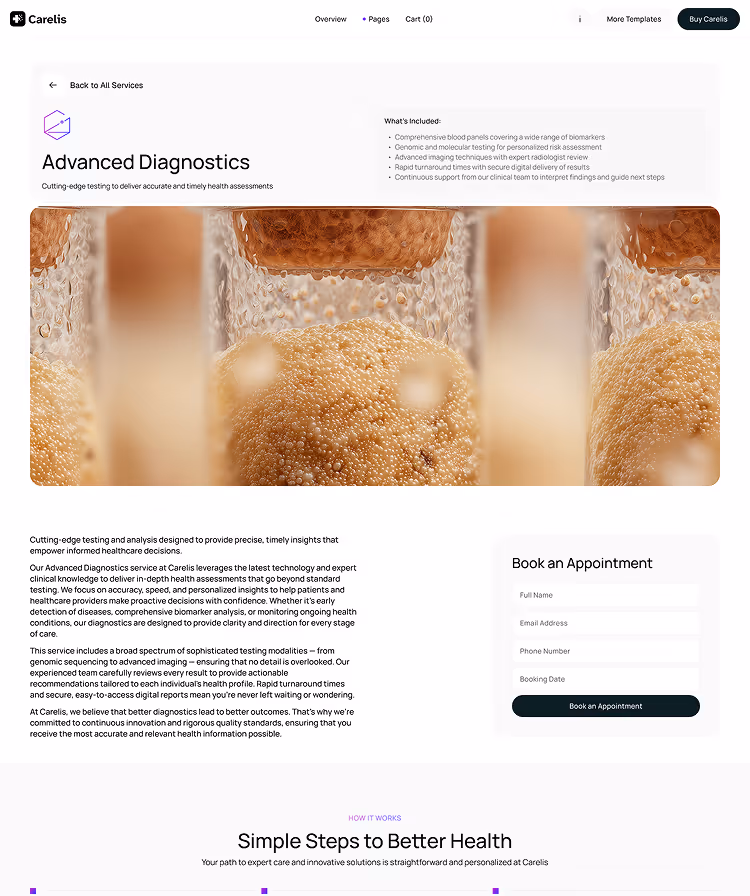 Healthcare and medtech Webflow Template