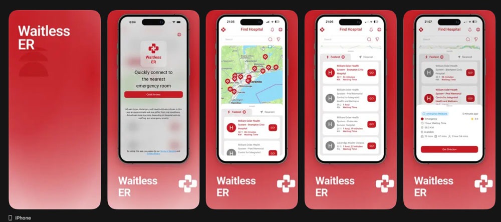 A screenshot of WaitlessER UI
