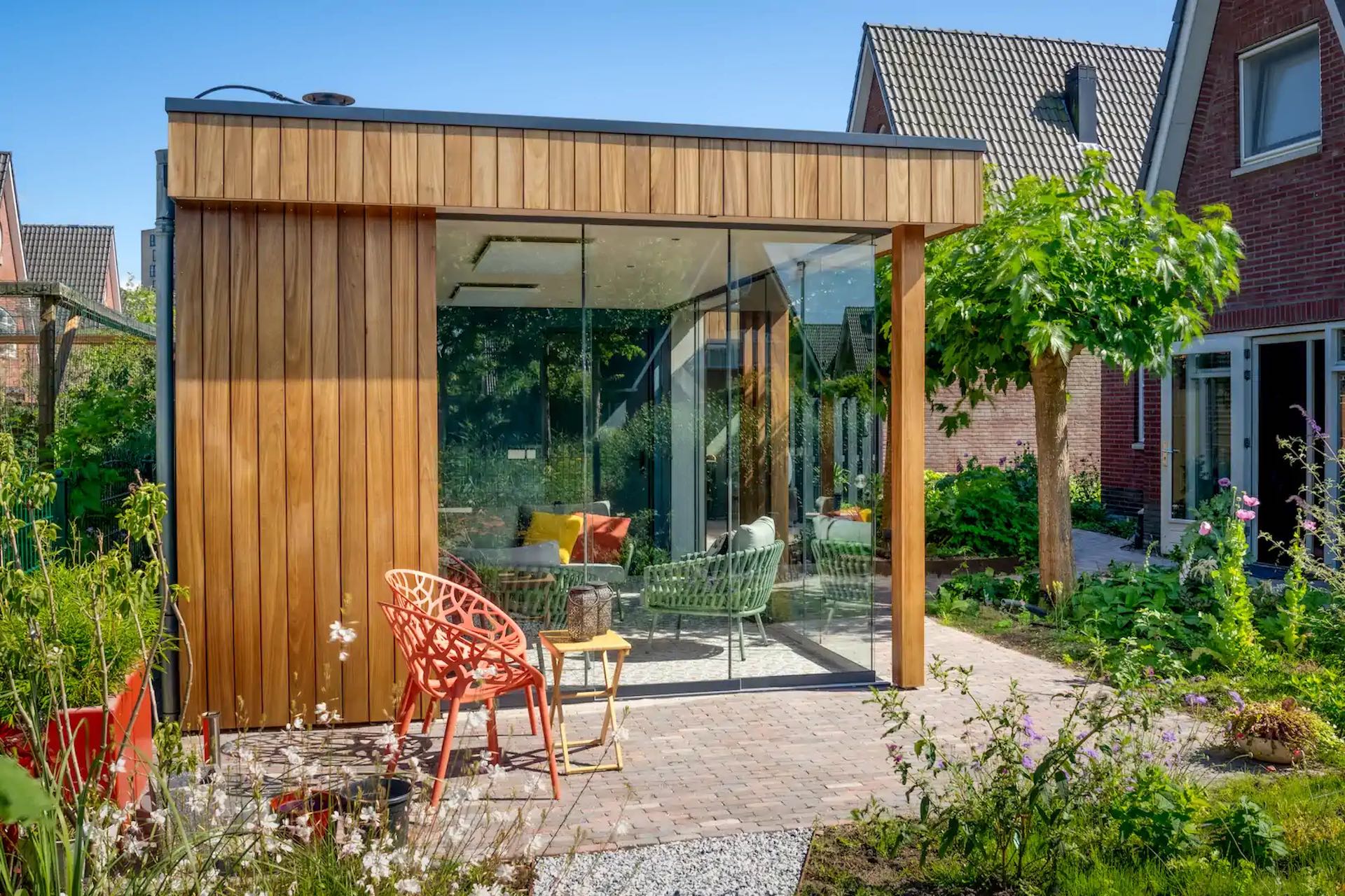Tuinkantoor hout UwtuinkantoorSpecialist