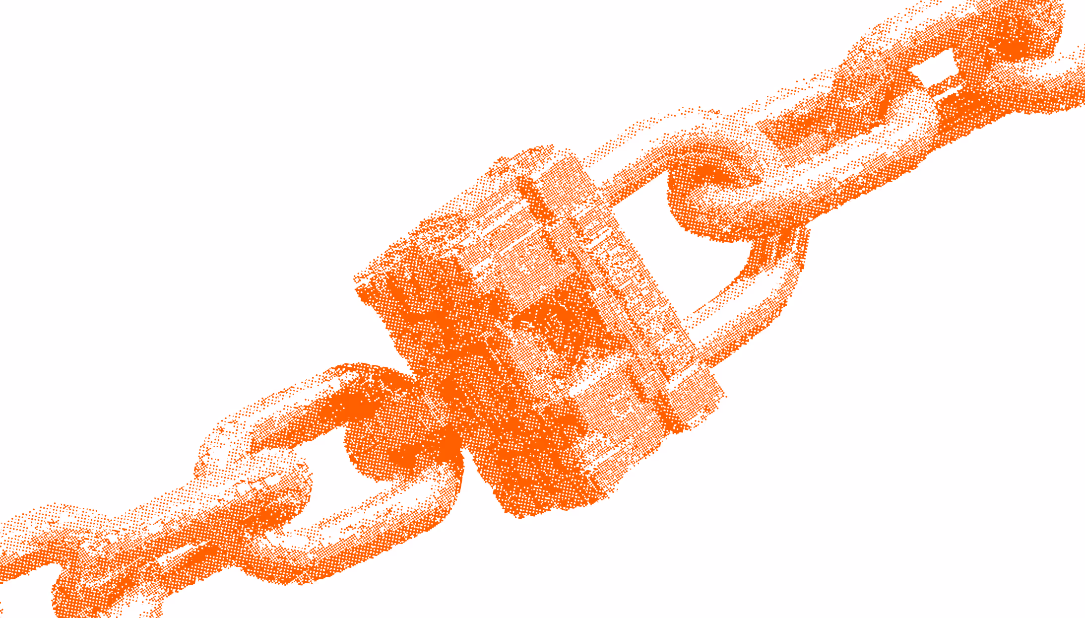 Chain and padlock symbolizing quantum-secure blockchain encryption.