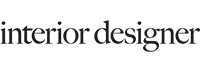 "Interior Designer" magazine logo in black text on a white background.