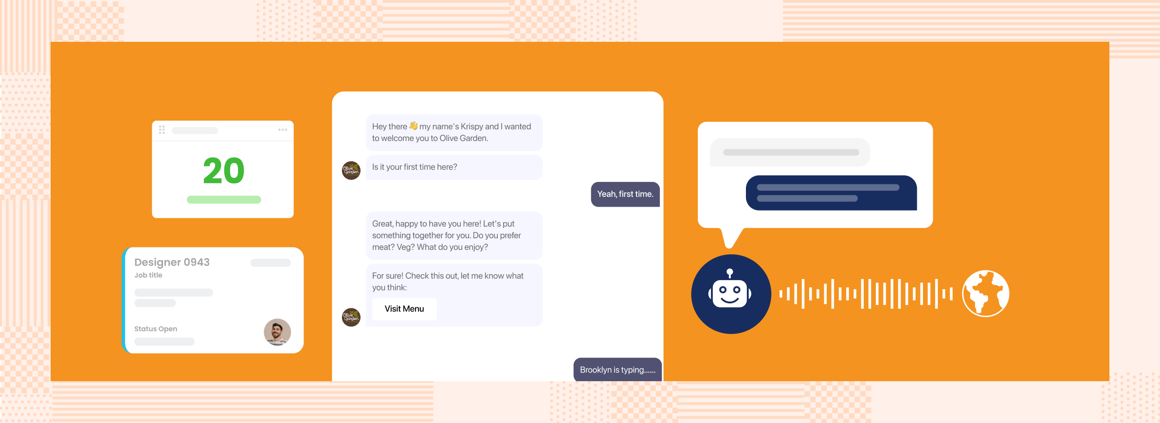 image of a transcript of ScheduleBot bookings home service job