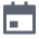 Icon of a calendar with a marked square representing an event or date.