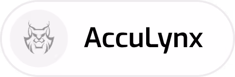 AccuLynx logo with stylized lynx face on the left side.