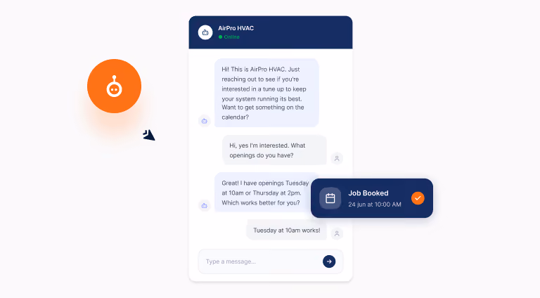 AI handles every reply visual for outbound lead follow-up automation