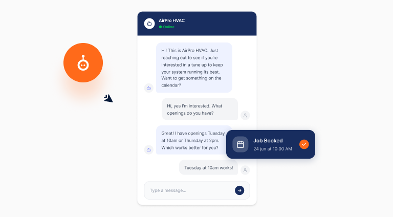 AI handles every reply visual for outbound lead follow-up automation